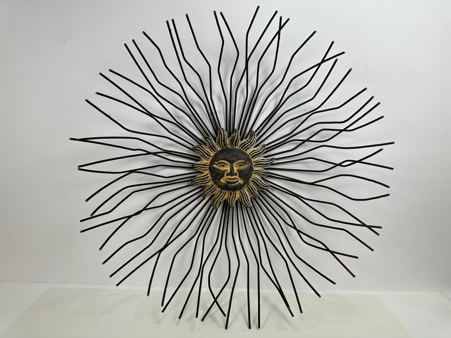 Mixed Media Sun Wall Sculpture 22W [Photo 2]