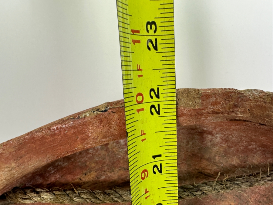 Vintage Large Terracotta Mask Wall Sculpture 17 X 22 [Photo 8]