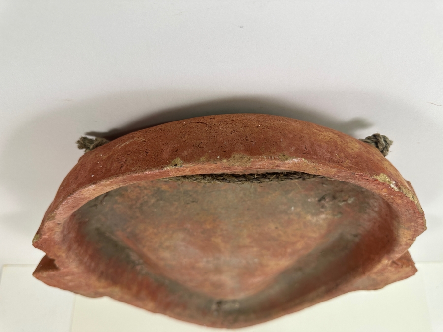 Vintage Large Terracotta Mask Wall Sculpture 17 X 22 [Photo 6]