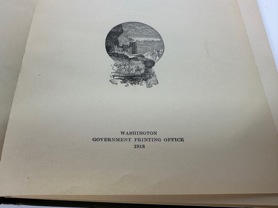 Antique 1918 First Edition Hardcover Book Recent Discoveries Attributed To Early Man In America By Ales Hrdlicka [Photo 2]