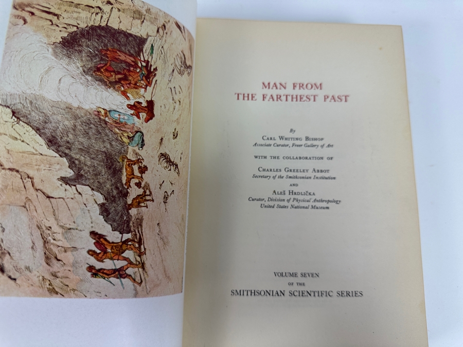 1938 Hardcover Book Smithsonian Scientific Series Man From The Farthest Past By Carl Whiting Bishop [Photo 4]