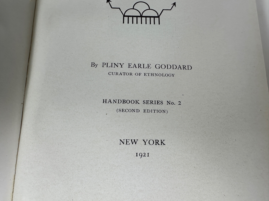 1921 Second Edition Hardcover Book Indians Of The Southwest By Pliny Earle Goddard [Photo 3]