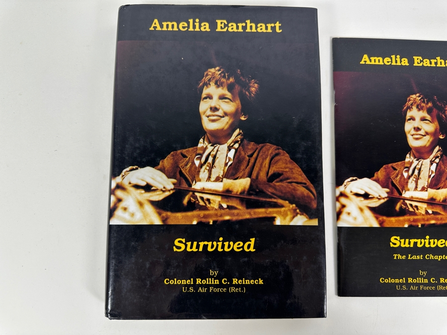 Limited First Edition Hardcover Book And Addendum Amelia Earhart Survived By Colonel Rollin C. Reineck 2003 [Photo 2]