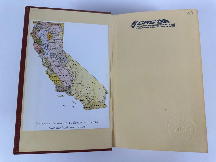 Hardcover Book Handbook Of The Indians Of California By A. L. Kroeber 1976 Dover Edition [Photo 2]