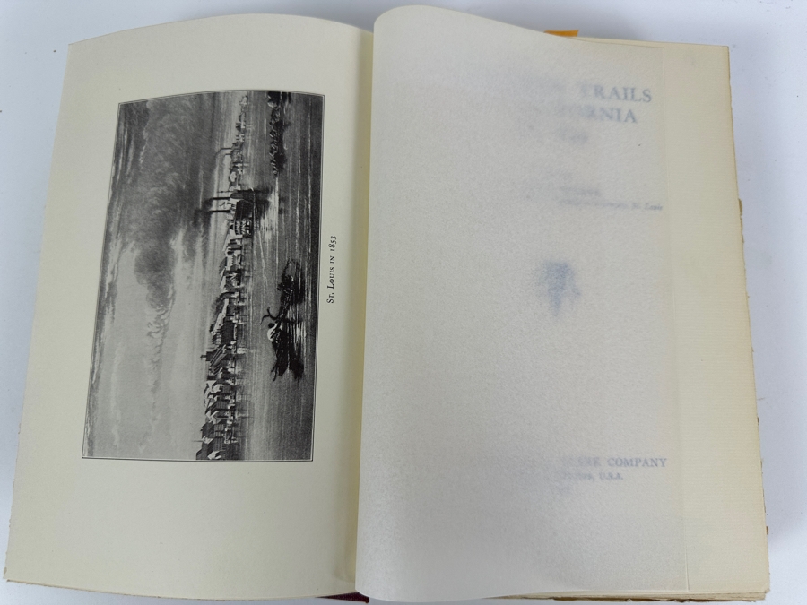 Vintage 1937 First Edition Hardcover Book Southern Trails To California In 1849 Edited By Ralph P. Bieber The Arthur H. Clark Company [Photo 4]