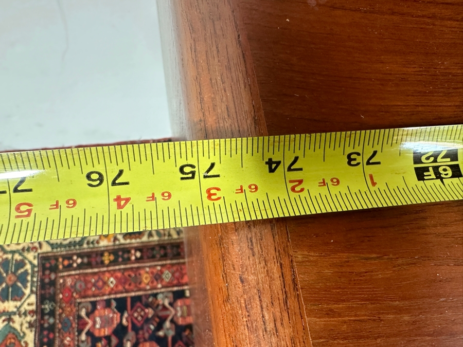 Danish Teak Sideboard Credenza With Matching Hutch And Tambour Doors Attributed To H.P. Hansen 75W X 18D X 65.5H - Has Glass Sliding Doors (See Photos) [Photo 12]