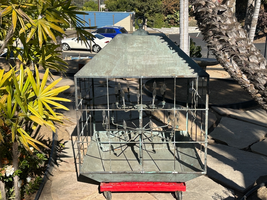 Large Copper Chandelier (Two Copper Bars Needs To Be Welded) [Photo 3]