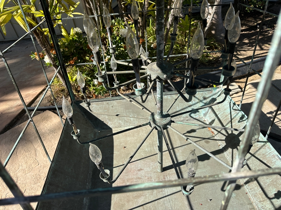 Large Copper Chandelier (Two Copper Bars Needs To Be Welded) [Photo 9]
