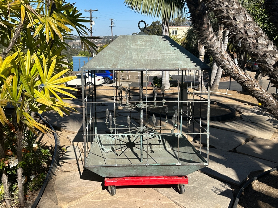 Large Copper Chandelier (Two Copper Bars Needs To Be Welded) [Photo 2]