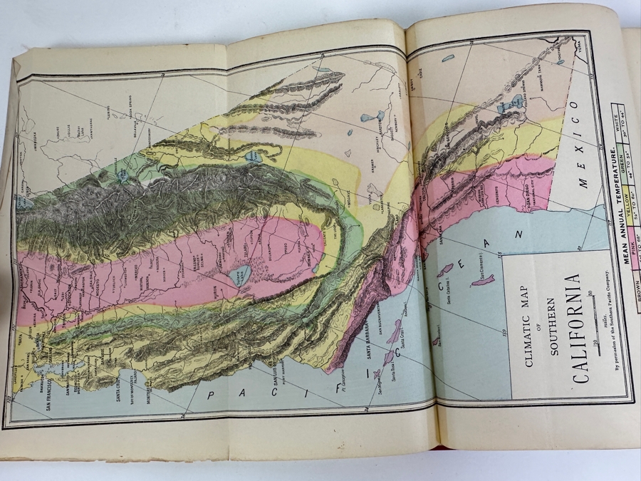 Antique 1888 First Edition Hardcover Book California Of The South A Complete Guide-Book To Southern California By Walter Lindley And J. P. Widney With Maps And Illustrations [Photo 9]