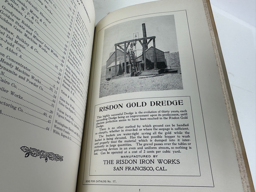 Antique 1899 First Souvenir Edition Hardcover Book California Mines And Minerals San Francisco Published By The California Miners' Association Under Direction Of Edward H. Benjamin [Photo 8]