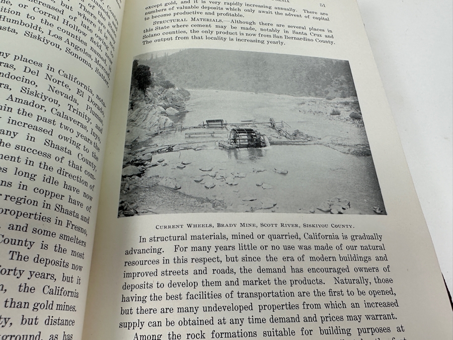 Antique 1899 First Souvenir Edition Hardcover Book California Mines And Minerals San Francisco Published By The California Miners' Association Under Direction Of Edward H. Benjamin [Photo 11]