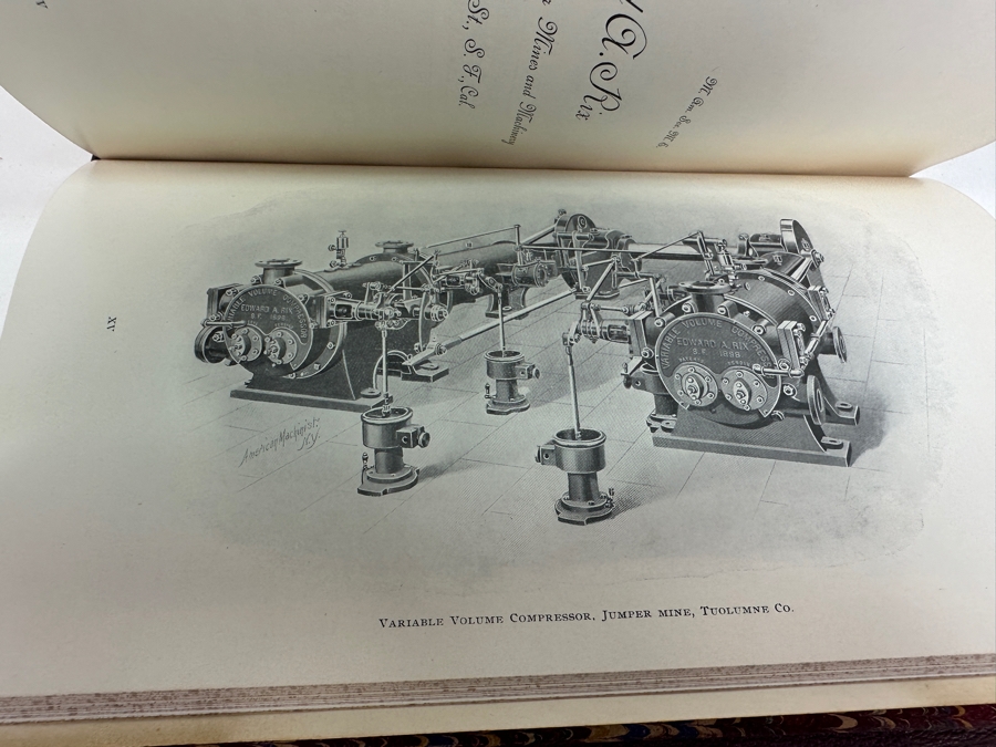 Antique 1899 First Souvenir Edition Hardcover Book California Mines And Minerals San Francisco Published By The California Miners' Association Under Direction Of Edward H. Benjamin [Photo 7]