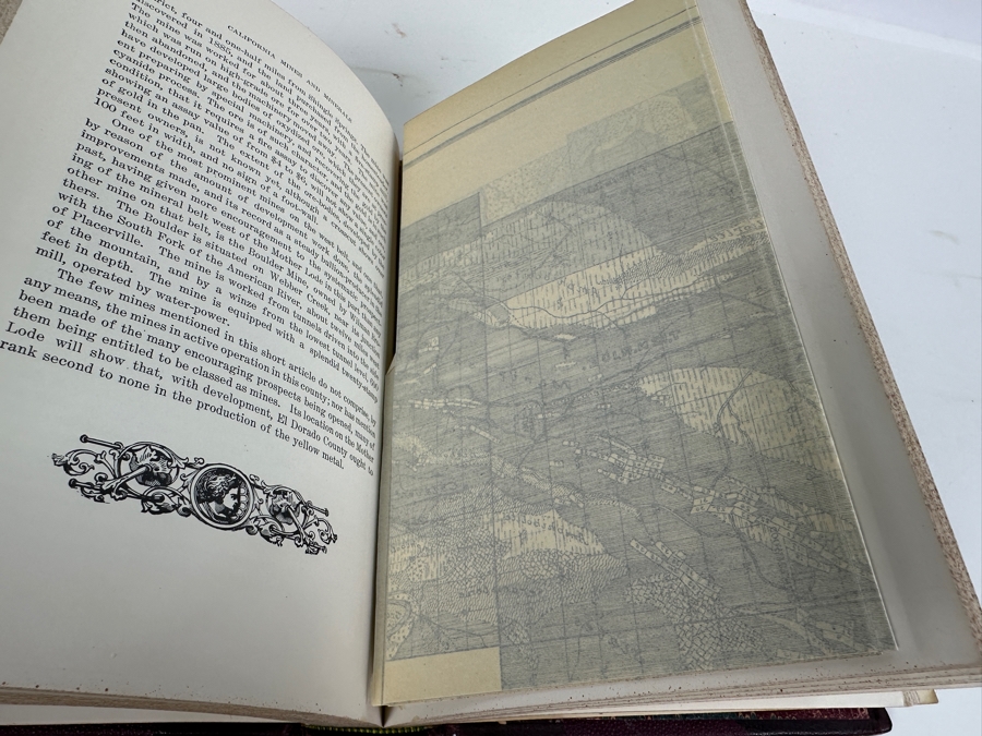Antique 1899 First Souvenir Edition Hardcover Book California Mines And Minerals San Francisco Published By The California Miners' Association Under Direction Of Edward H. Benjamin [Photo 10]