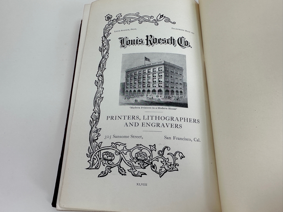 Antique 1899 First Souvenir Edition Hardcover Book California Mines And Minerals San Francisco Published By The California Miners' Association Under Direction Of Edward H. Benjamin [Photo 13]