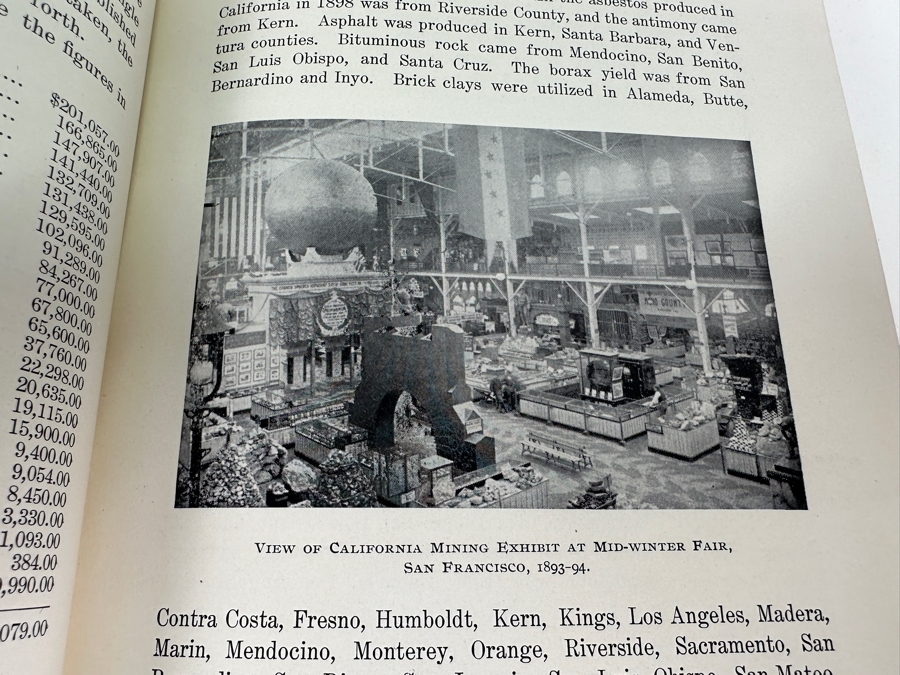 Antique 1899 First Souvenir Edition Hardcover Book California Mines And Minerals San Francisco Published By The California Miners' Association Under Direction Of Edward H. Benjamin [Photo 12]
