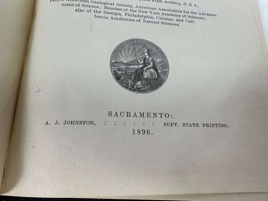 Antique 1896 First Edition Hardcover Book A Bibliography Relating To The Geology, Palaeontology And Mineral Resources Of California By Anthony W. Vogdes [Photo 5]