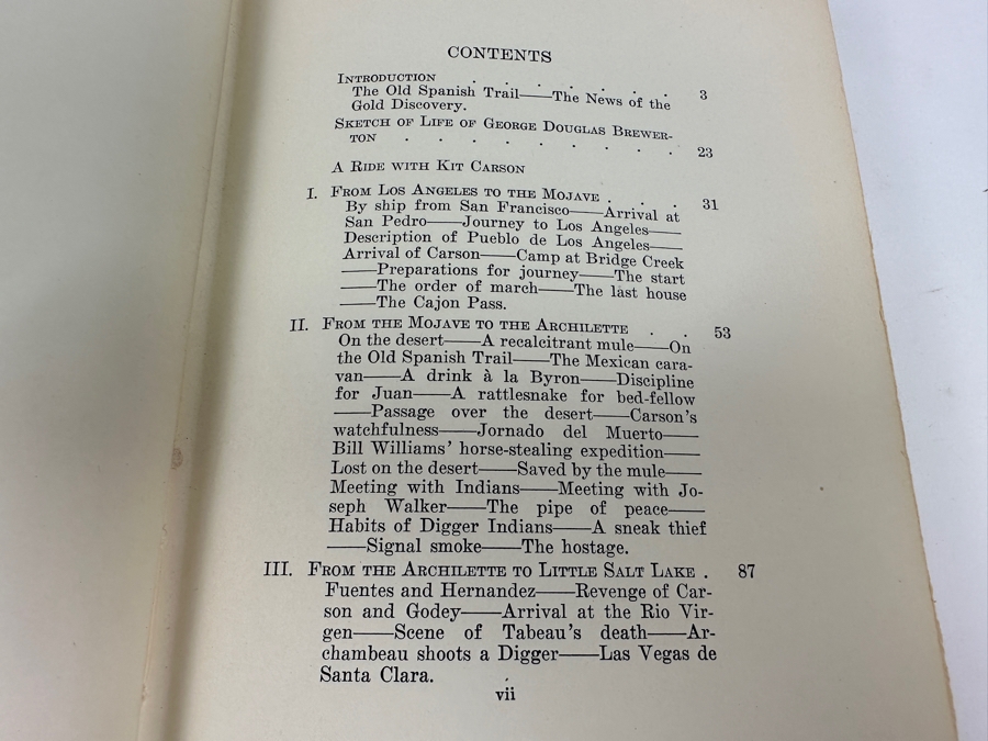 1930 First Edition Hardcover Book Overland With Kit Carson By George Douglas Brewerton [Photo 7]