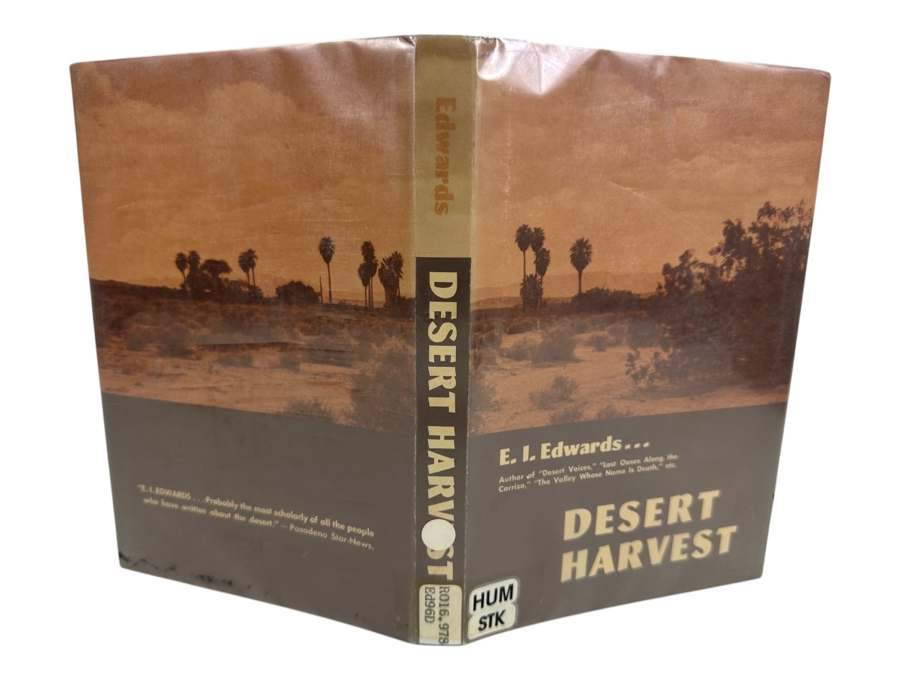 First Limited Edition (600 Copies) Hardcover Book Desert Harvest By E. I. Edwards