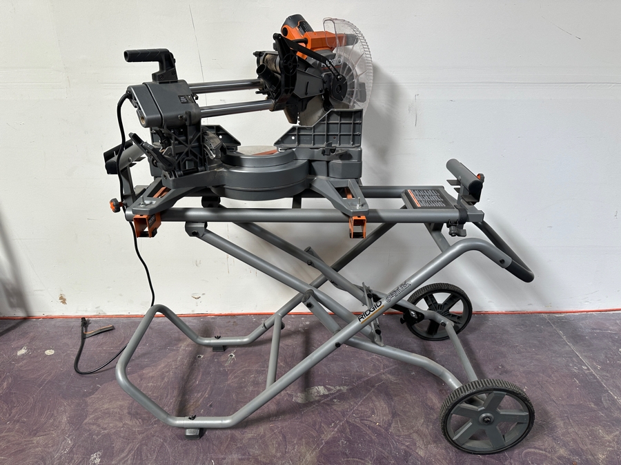 RIDGID Miter Saw With Portable Folding Stand Model R4221 Retails $600 [Photo 3]