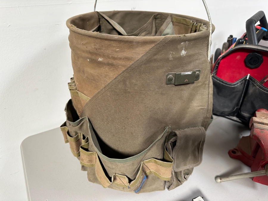 4' Vise, Husky Portable Tool Bag With Tools & Tool Bucket (See Photos) [Photo 9]