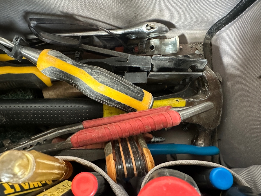 4' Vise, Husky Portable Tool Bag With Tools & Tool Bucket (See Photos) [Photo 6]