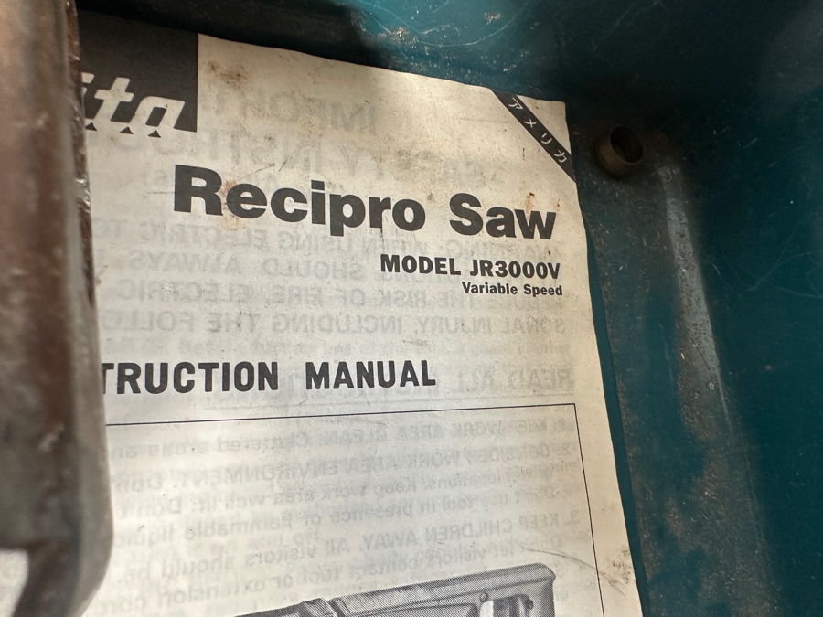 Makitia Reciprocating Saw Model JR3000V & Skil Handheld Tile Saw Model 3510 [Photo 7]