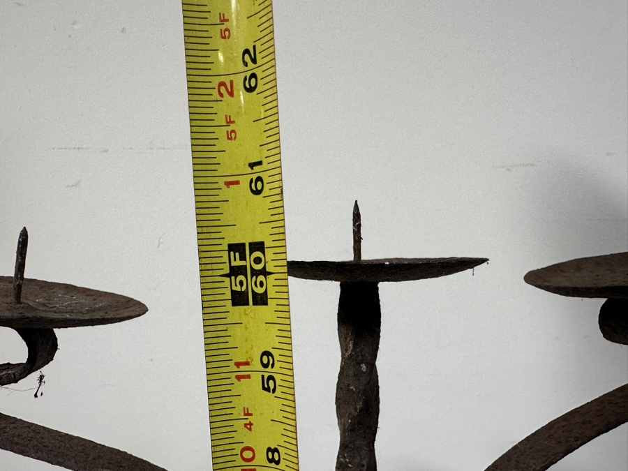 Three Wrought Iron Candle Holders 60H - 33H [Photo 10]