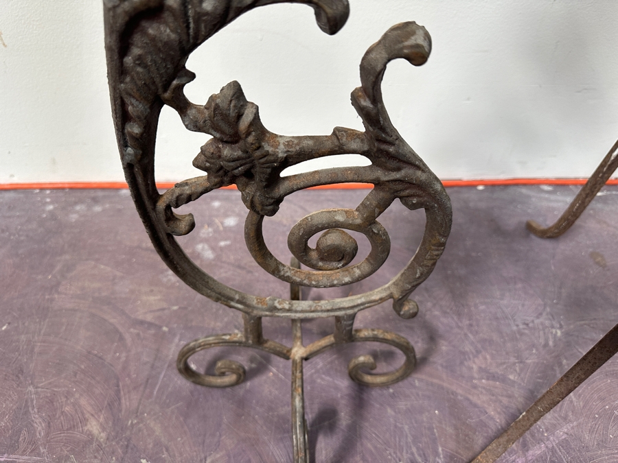Three Wrought Iron Candle Holders 60H - 33H [Photo 4]