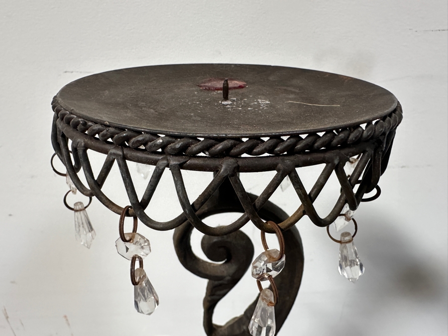 Three Wrought Iron Candle Holders 60H - 33H [Photo 5]