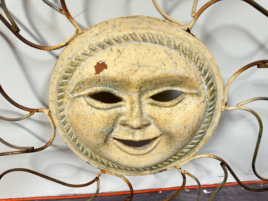 Just Added - Mixed-media Sun Wall Sculpture 40H [Photo 2]