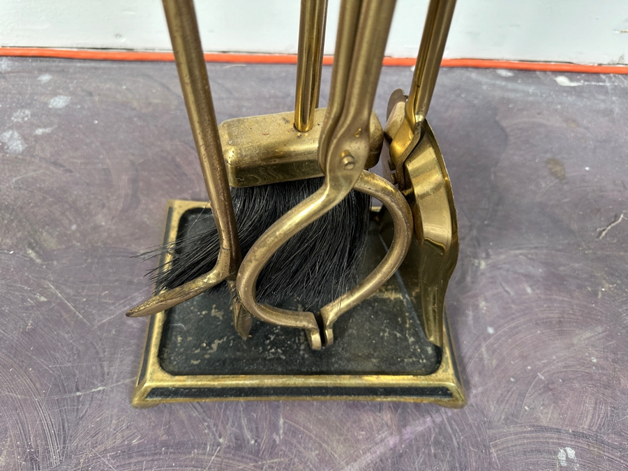 Just Added - The Adams Co. Brass Fireplace Tools 30H [Photo 2]