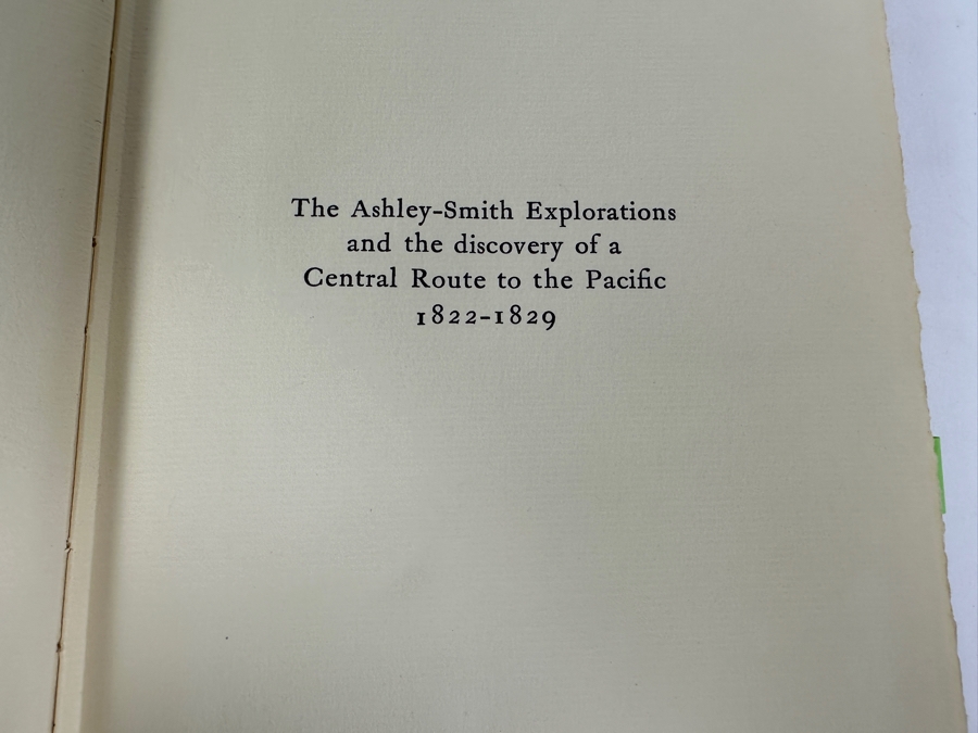 Just Added - Vintage 1941 Hardcover Book The Ashley-Smith Explorations And The Discovery Of A Central Route To The Pacific 1822-1829 By Harrison Clifford Dale [Photo 6]