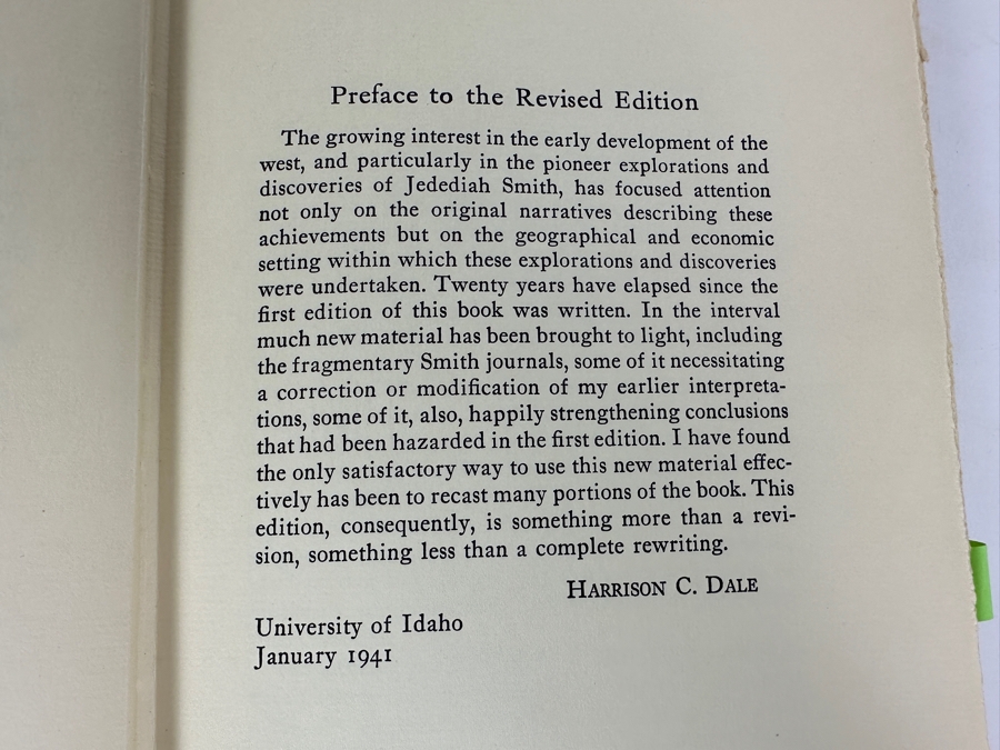 Just Added - Vintage 1941 Hardcover Book The Ashley-Smith Explorations And The Discovery Of A Central Route To The Pacific 1822-1829 By Harrison Clifford Dale [Photo 11]