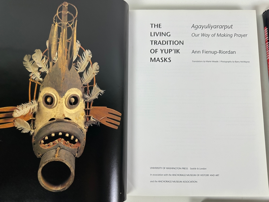 Just Added - (3) Hardcover Books: Awakening Spirits Echoes Of Ancient Yukon Traditions, Robert Davidson Eagle Of The Dawn And The Living Tradition Of Yup'ik Masks By Ann Fienup-Riordan [Photo 12]