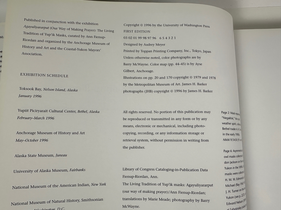 Just Added - (3) Hardcover Books: Awakening Spirits Echoes Of Ancient Yukon Traditions, Robert Davidson Eagle Of The Dawn And The Living Tradition Of Yup'ik Masks By Ann Fienup-Riordan [Photo 13]