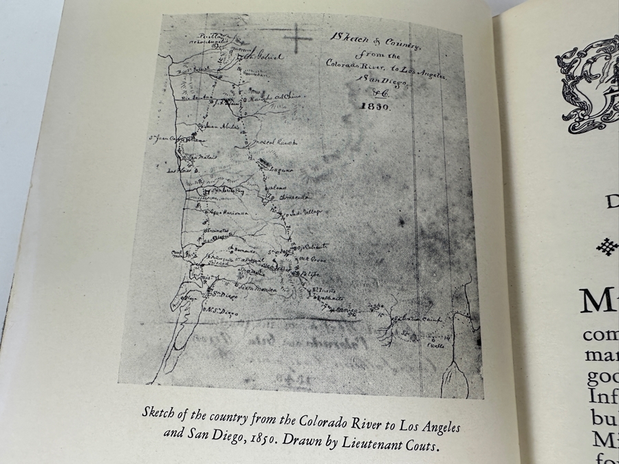 Just Added - Scarce Small 1932 Hardcover Book The Journal And Maps Of Cave J. Couts From San Diego To The Colorado In 1849 William McPherson Retails $300 [Photo 8]