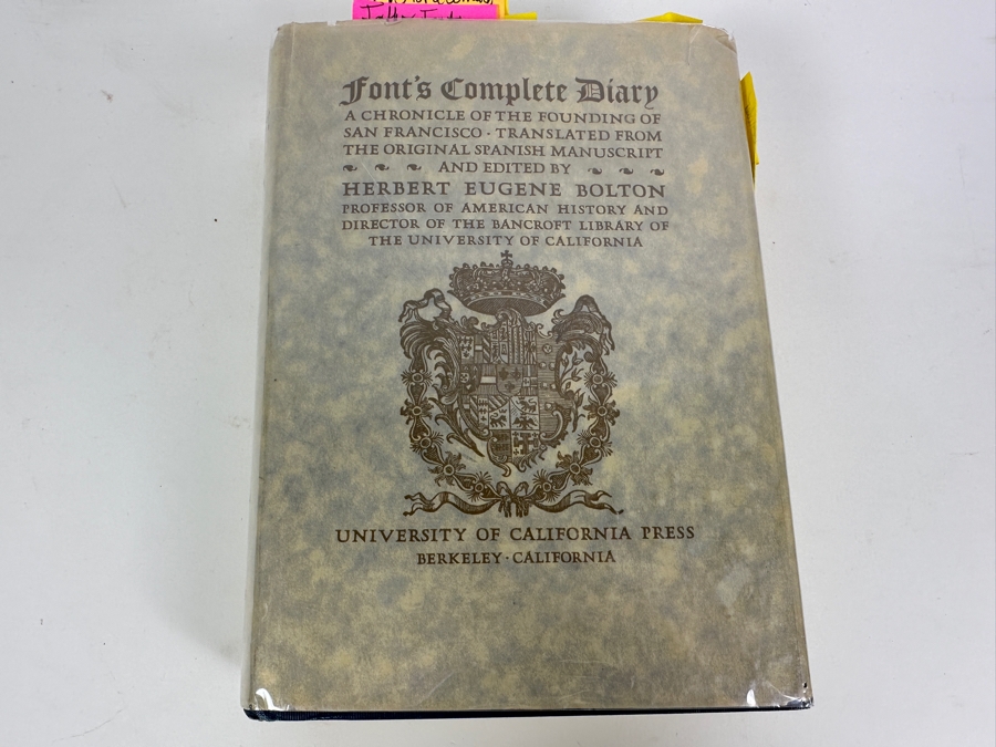Just Added - 1933 Hardcover Book Font's Complete Diary: A Chronicle Of The Founding Of San Francisco [Photo 2]