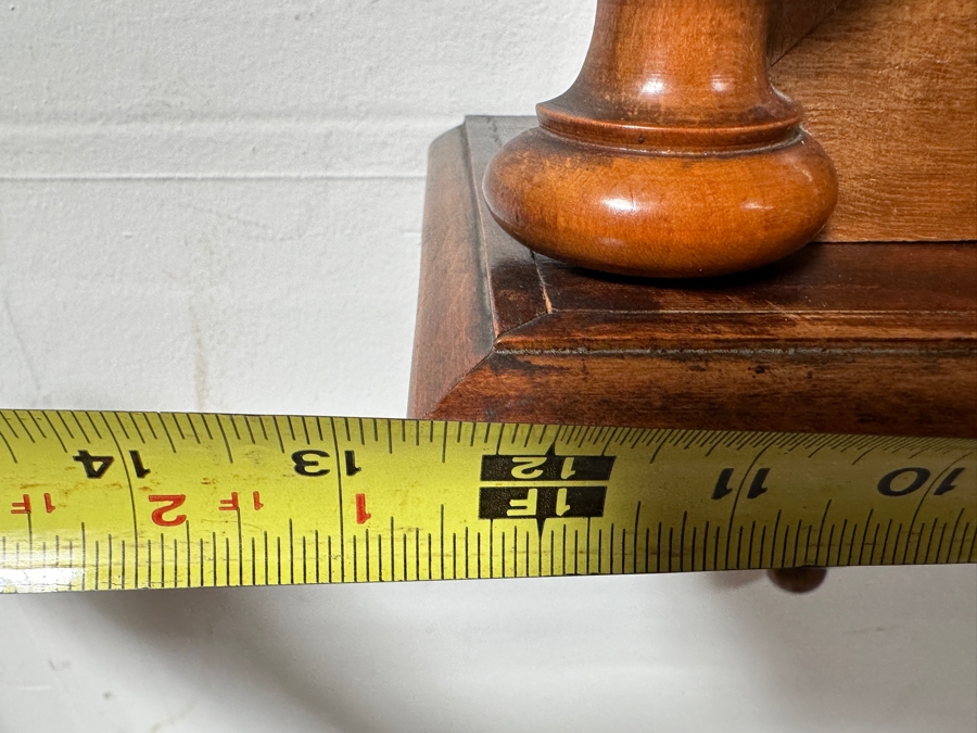 Just Added - Vintage Carved Wooden Wall Clock - Untested Sold As Is 12.5W X 34H [Photo 6]