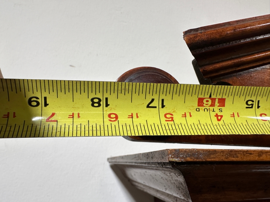 Just Added - Carved Wooden Wall Clock - Untested Sold As Is 19W X 50H [Photo 6]