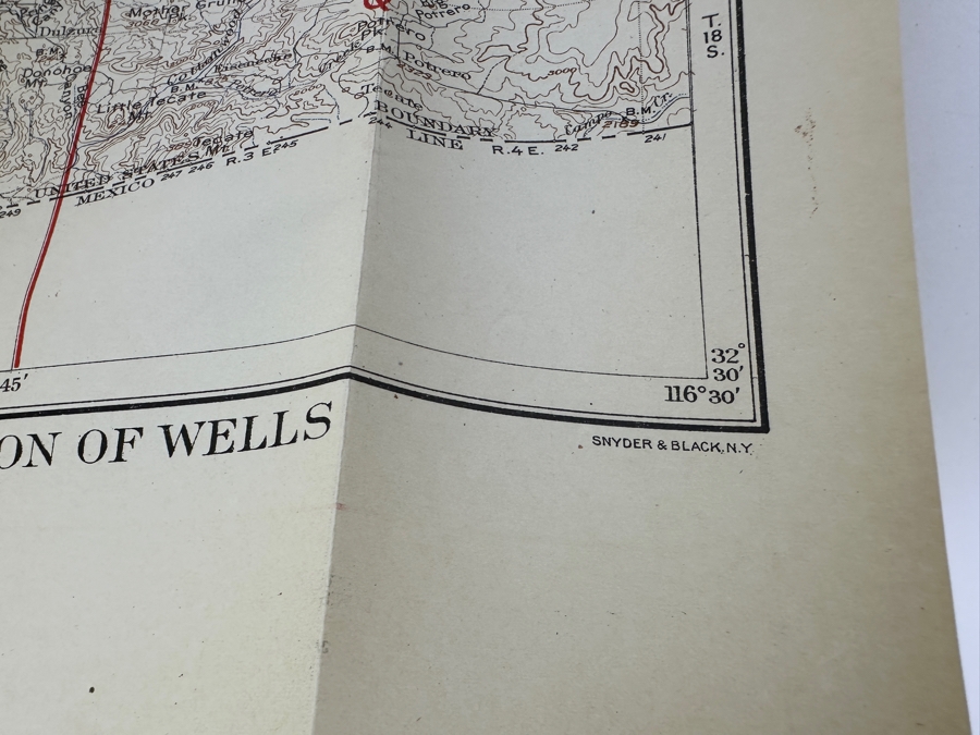 Just Added - Antique 1919 First Edition Hardcover Book Geology And Ground Waters Of The Western Part Of San Diego County California By Arthur J. Ellis And Charles H. Lee Department Of Interior With Lots Of Maps [Photo 11]