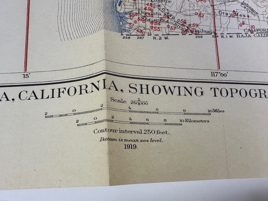 Just Added - Antique 1919 First Edition Hardcover Book Geology And Ground Waters Of The Western Part Of San Diego County California By Arthur J. Ellis And Charles H. Lee Department Of Interior With Lots Of Maps [Photo 14]
