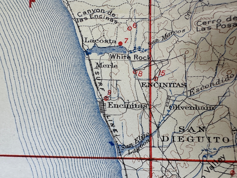 Just Added - Antique 1919 First Edition Hardcover Book Geology And Ground Waters Of The Western Part Of San Diego County California By Arthur J. Ellis And Charles H. Lee Department Of Interior With Lots Of Maps [Photo 12]