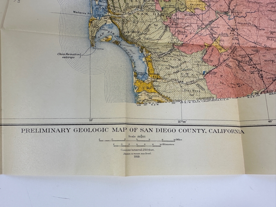 Just Added - Antique 1919 First Edition Hardcover Book Geology And Ground Waters Of The Western Part Of San Diego County California By Arthur J. Ellis And Charles H. Lee Department Of Interior With Lots Of Maps [Photo 16]