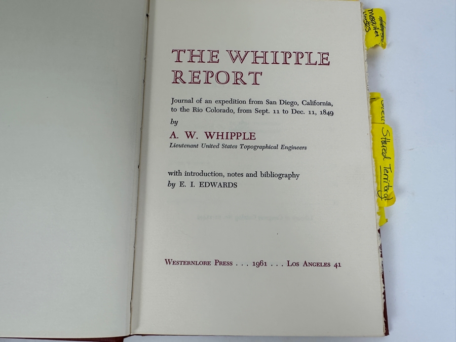 Just Added - Vintage 1961 First Edition Hardcover Book The Whipple Report By A. W. Whipple [Photo 2]