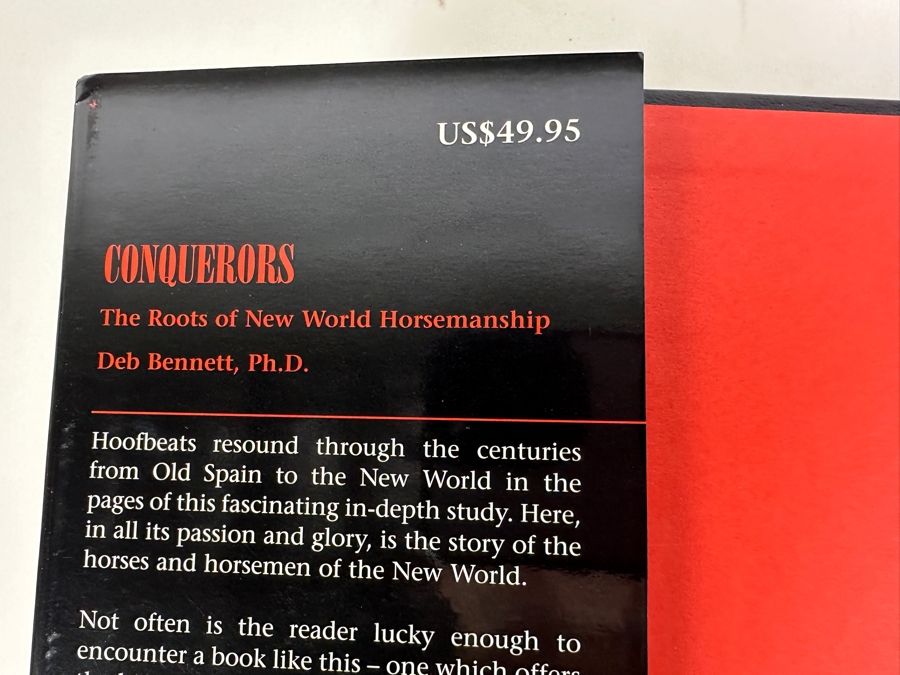 Just Added - First Edition 1998 Hardcover Book Conquerors: The Roots Of New World Horsemanship By Deb Bennett [Photo 2]
