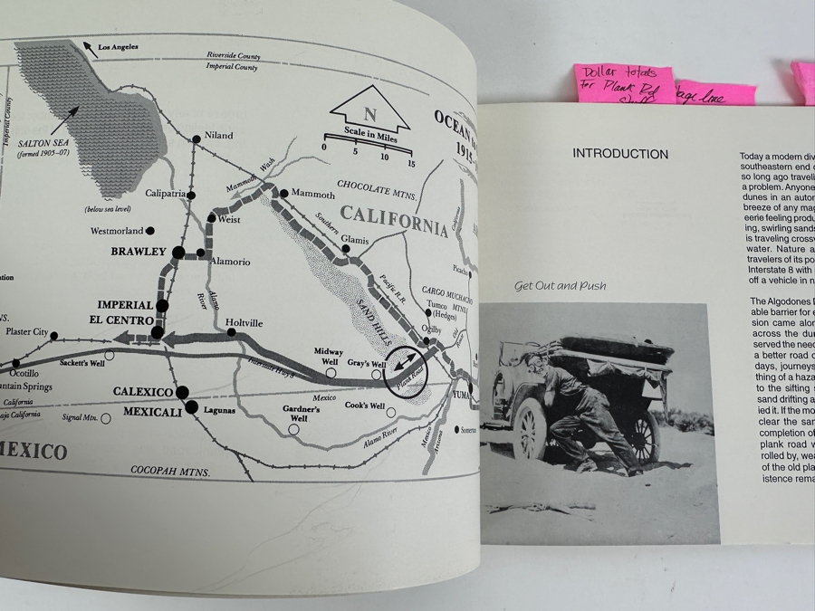 Just Added - Signed First Edition Book A Wooden Road Through The Hollow Of God's Hand Taming The American Sahara By B. Johnny Rube 1996 [Photo 6]