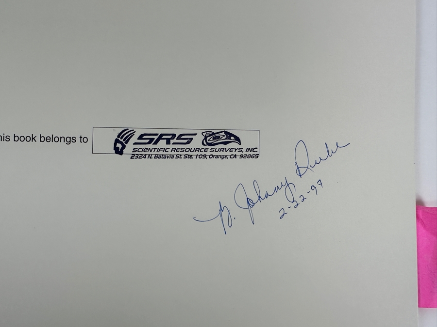 Just Added - Signed First Edition Book A Wooden Road Through The Hollow Of God's Hand Taming The American Sahara By B. Johnny Rube 1996 [Photo 2]