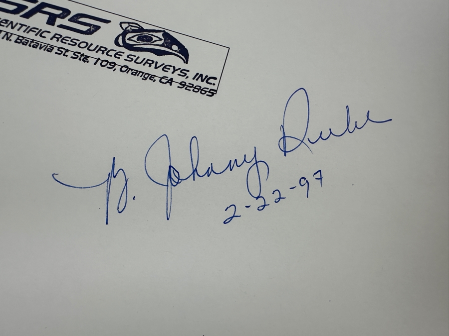 Just Added - Signed First Edition Book A Wooden Road Through The Hollow Of God's Hand Taming The American Sahara By B. Johnny Rube 1996 [Photo 3]