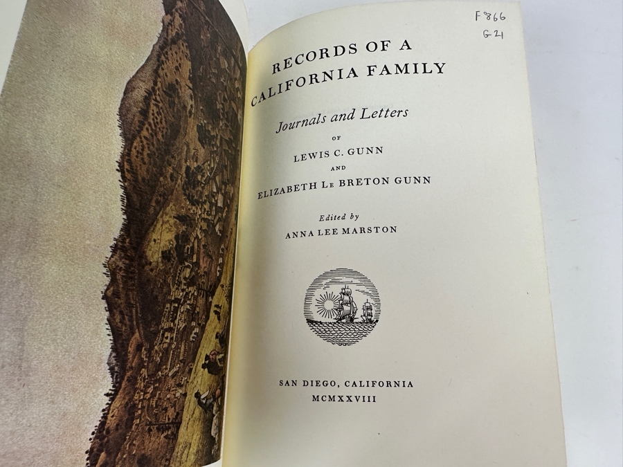 Just Added - Vintage 1974 Limited First Edition Hardcover Book Records Of A California Number 605 Of 1,000 [Photo 4]